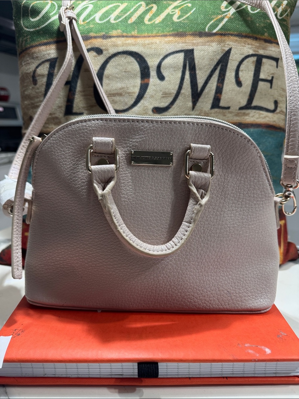 kate spade Pebbled Leather Satchel - Light Blush